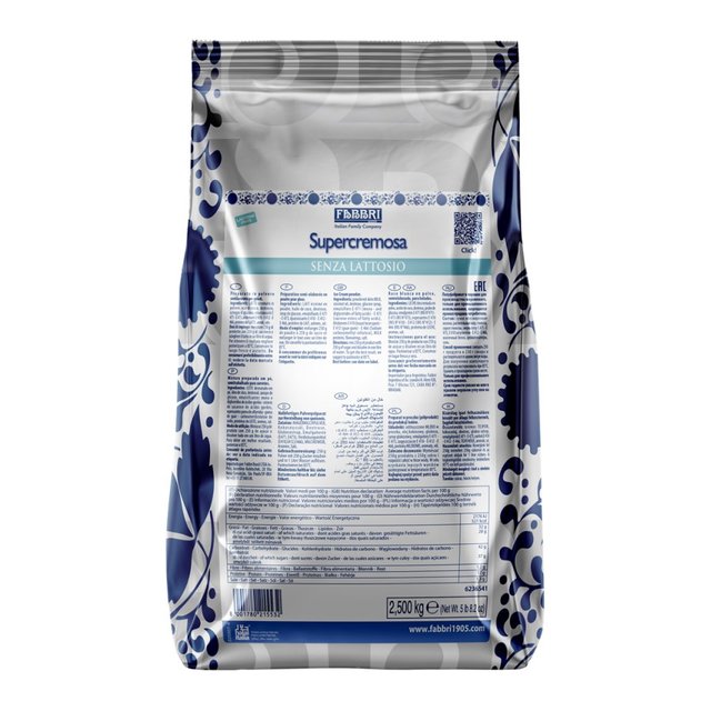 Obrázek produktu Supercremosa senza lattosio (bezlaktózová báze) 8x 2,5 kg FABBRI