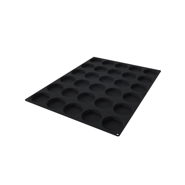 Obrázek produktu Forma silikon černá: KULATÝ VKLAD Ø80mm v.1,2mm 56ml SILIKOMART