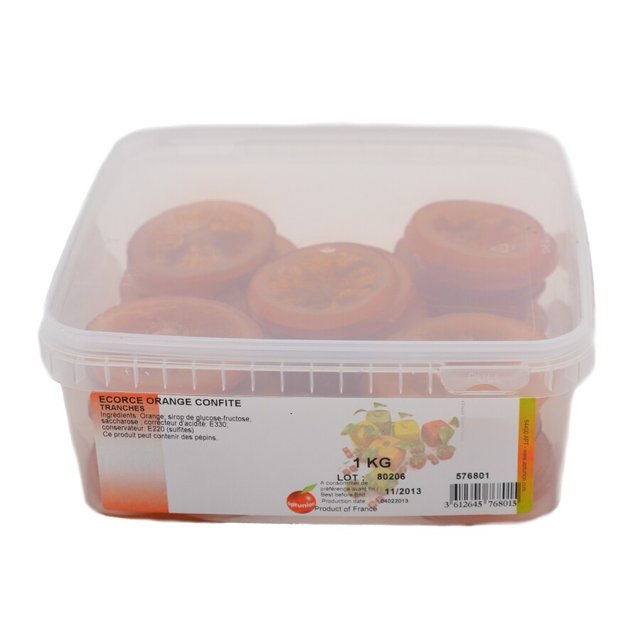 Obrázek produktu Pomerančová kůra kandovaná plátky 4x 1 kg