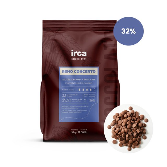 Obrázek produktu IRCA Čokoláda karamelová RENO CONCERTO LACTEE CARAMEL 10kg (2x5kg)