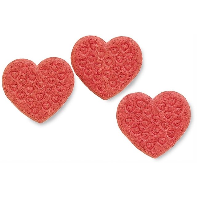 Obrázek produktu Oplatky ozdobné srdce jahoda AMOUR 1,4kg 500ks BUSSY (krt=4 krab)