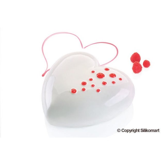 Obrázek produktu Forma silikon bílá: TI AMO 1000 SRDCE 1000ml Silikomart