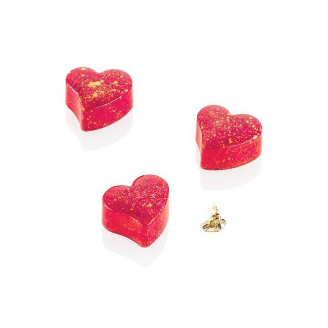 Obrázek produktu Forma na pralinky: Srdíčka Tesoro 30x27x16mm 24x 8ml Silikomart