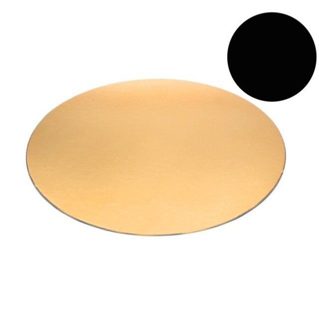 Obrázek produktu Lepenková podložka pr.10cm ČERNÁ/ZLATÁ 200ks