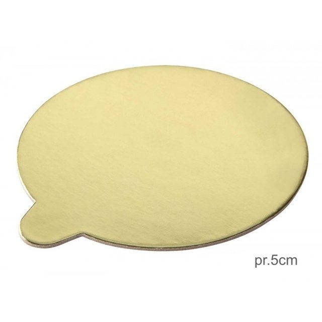 Obrázek produktu Lepenková podložka pr. 5cm zlatá 200 ks