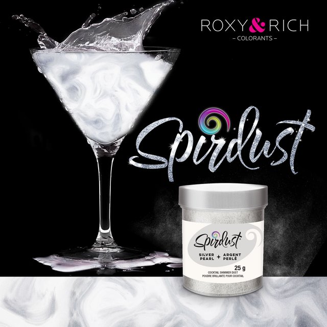 Obrázek produktu Barva do nápojů - metalický prášek stříbrný SILVER PEARL 25g RR