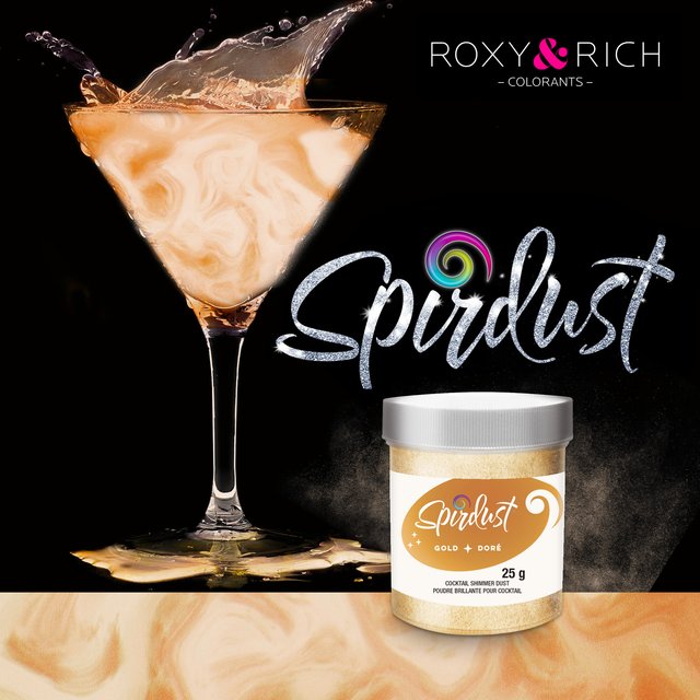 Obrázek produktu Barva do nápojů - metalický prášek zlatý GOLD 25g RR