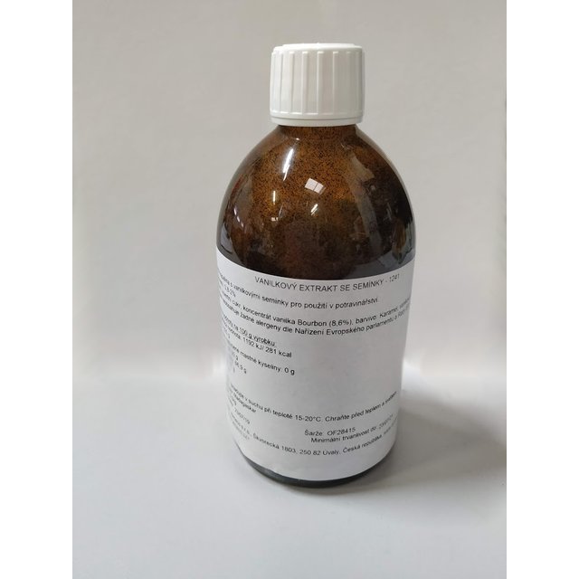 Obrázek produktu Vanilkový extrakt se semínky 500g (200g semínek/l ) Vanilfruit