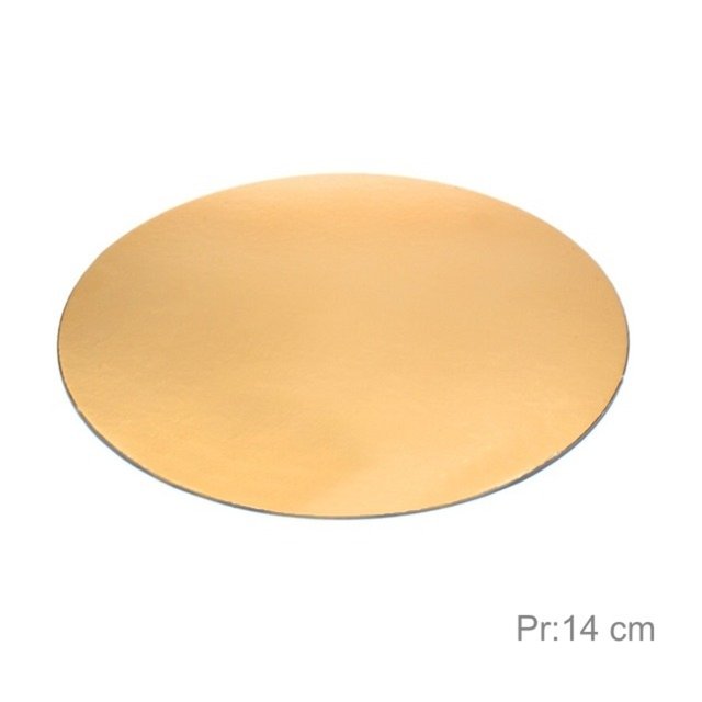 Obrázek produktu Lepenková podložka pr.14cm zlatá 100 ks