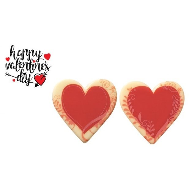 Obrázek produktu Srdce  popisovatelné červené mix 5,2x5,2cm 175ks PCB