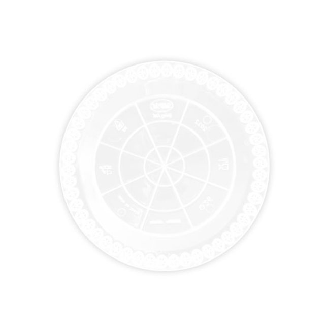 Obrázek produktu Podnos plast pr. 28cm bílý hladký okraj PRESTIGE (krt.60ks) Erremme