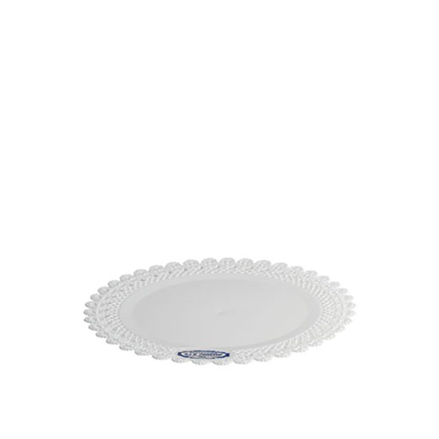 Obrázek produktu Podnos plast pr. 28cm bílý krajka (krt.90ks) Erremme