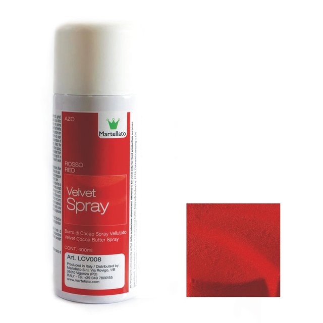 Obrázek produktu Velvet sprej červený 400ml Martellato (LCV208)