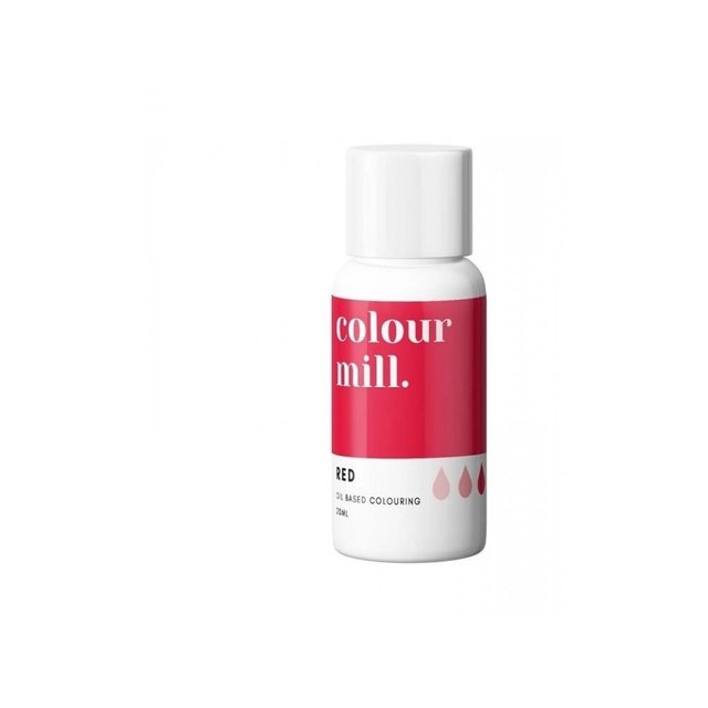 Obrázek produktu Barva tekutá - červená (red) 20ml Colour Mill