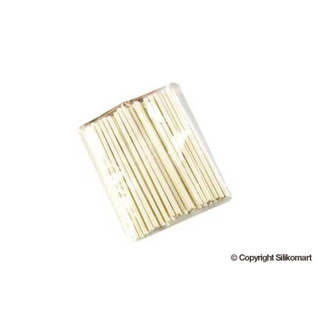 Obrázek produktu Tyčky k lízátkům POP bílé papír délka 12cm 50 ks (99.411.99.0001)