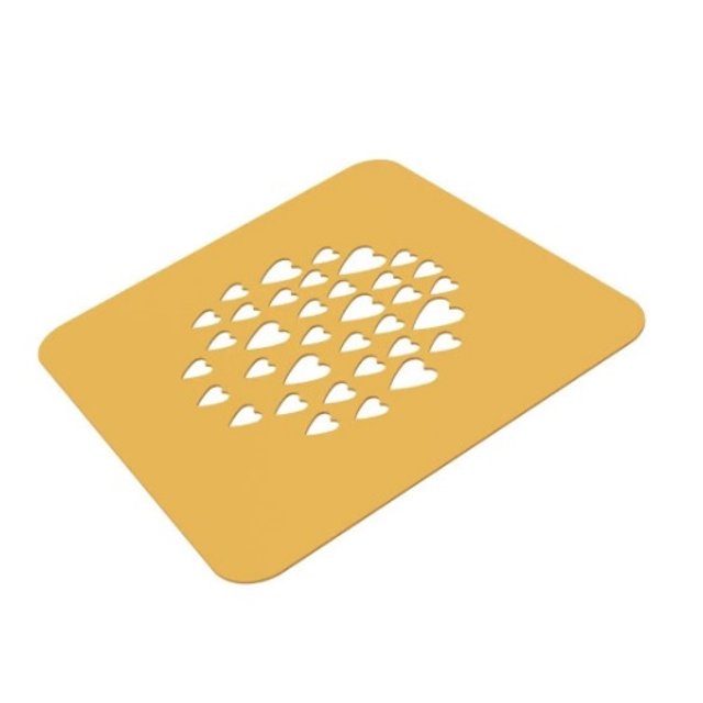 Obrázek produktu Šablona silikon: STENCIL CUORE (srdce) pr.100mm, v.1mm 2ks, 2,7ml Silikomart