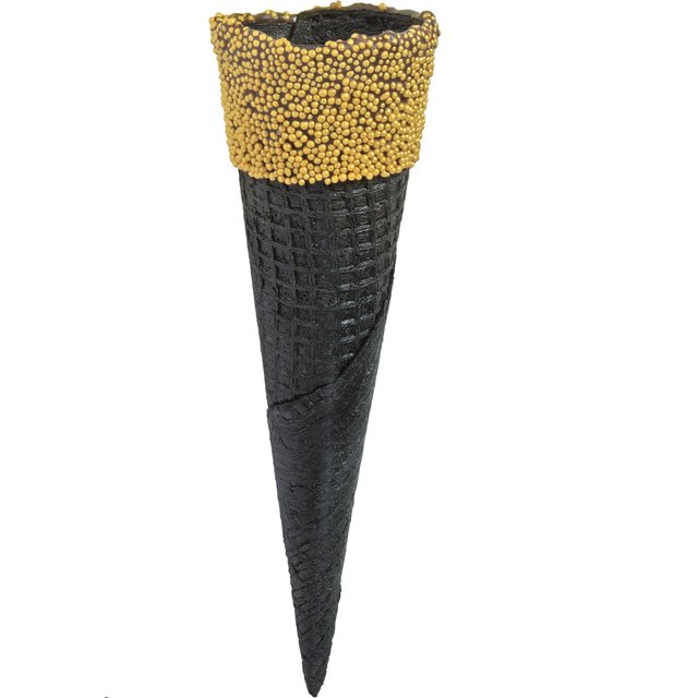 Obrázek produktu Kornouty černo-zlaté 18x5cm Cialda SUPER GOLDEN BLACK 150 ks