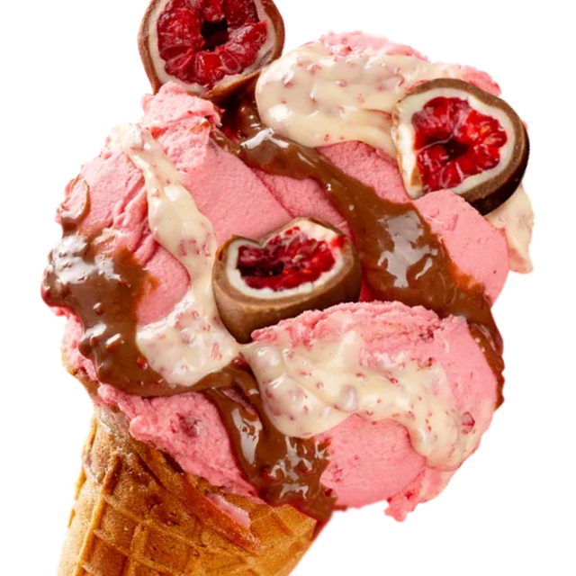 Obrázek produktu Joycream raspberry white (variegato bílá čokoláda s kousky malin) 5kg