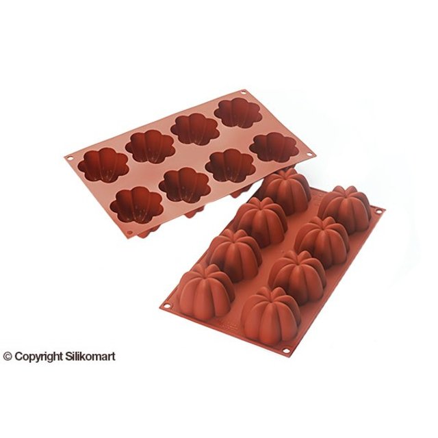 Obrázek produktu Forma silikon terakota: CHARLOTTE 8x102ml   pr.7cm v4,1cm