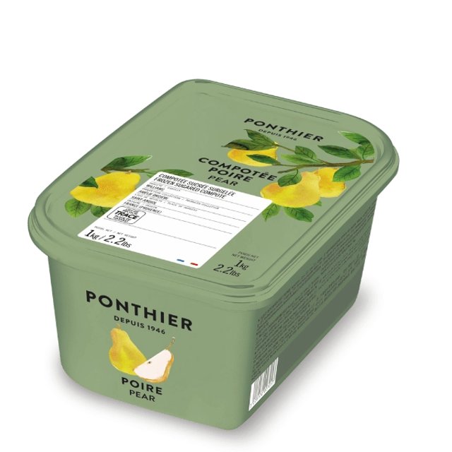 Obrázek produktu MRAŽ. PONTHIER Compoté Pear (kompot hruška s cukrem) 6x1kg