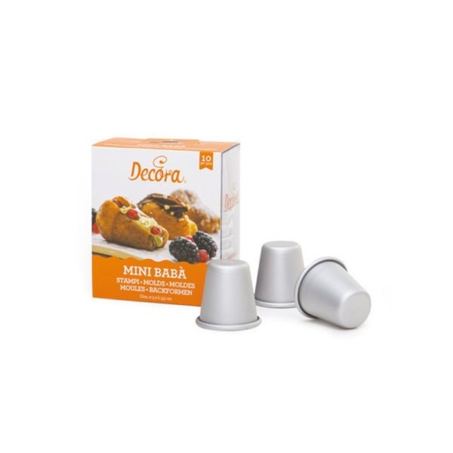 Obrázek produktu Forma na pečení - BABA pr.3cm, v. 3,5cm 10ks Decora