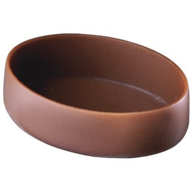 Obrázek produktu Misky mléčná čokoláda ovál 3,4cm, v.1,2cm J52 350ks PCB
