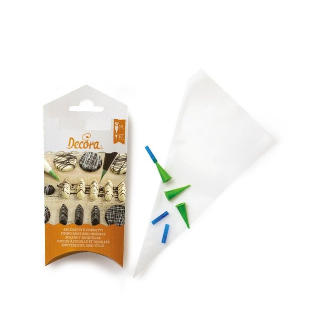 Obrázek produktu Sada trubiček a pytlíků 21x12cm - ideální na psaní 10x10ks DECORA