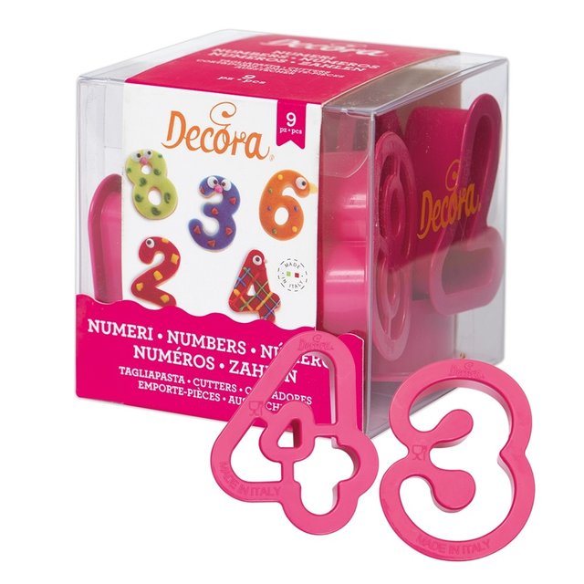 Obrázek produktu VYKRAJOVÁTKA SADA - ČÍSLICE 9ks DECORA