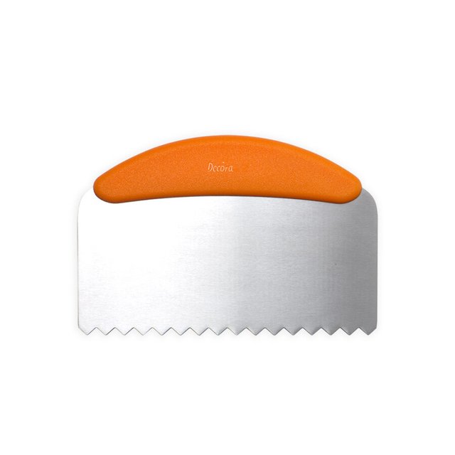 Obrázek produktu Karta nerez zubatá 22,5cm oranžová rukojeť Decora