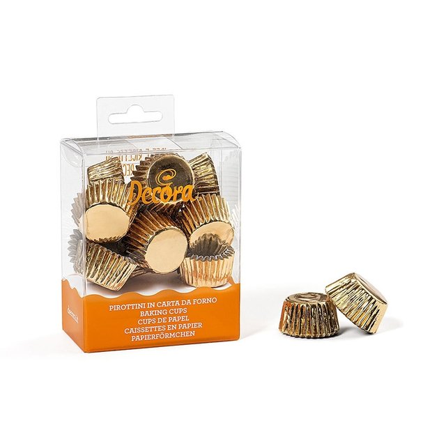 Obrázek produktu Košíčky na pralinky zlaté pr.2,7cm v.1,7cm 180ks