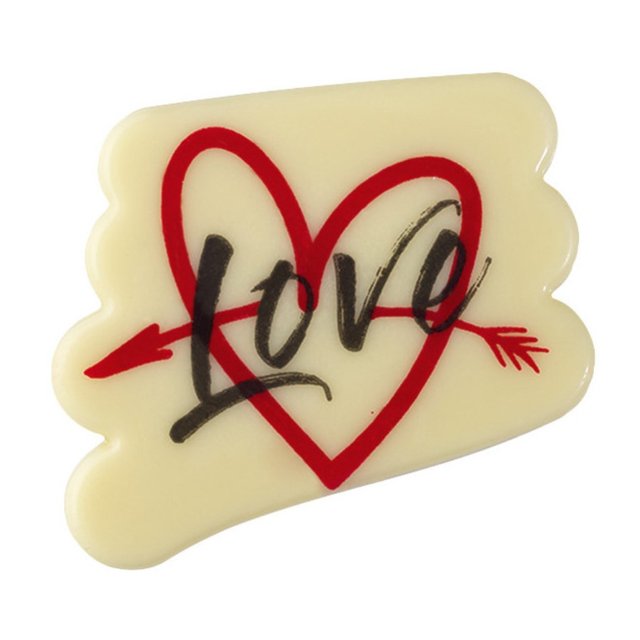Obrázek produktu Čoko dekor nápis Graffiti Love 4,7x4,3cm 80ks PCB