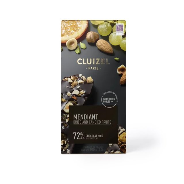 Obrázek produktu MC Tabulková čokoláda hořká 72 % ořechy a kandované ovoce 14x 100g