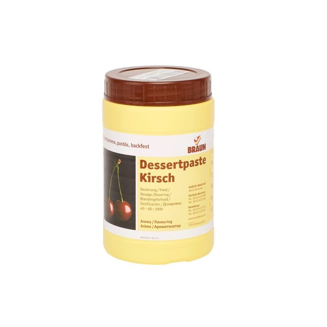 Obrázek produktu Dessert Paste KIRCH  (pasta třešeň) 1kg BRAUN