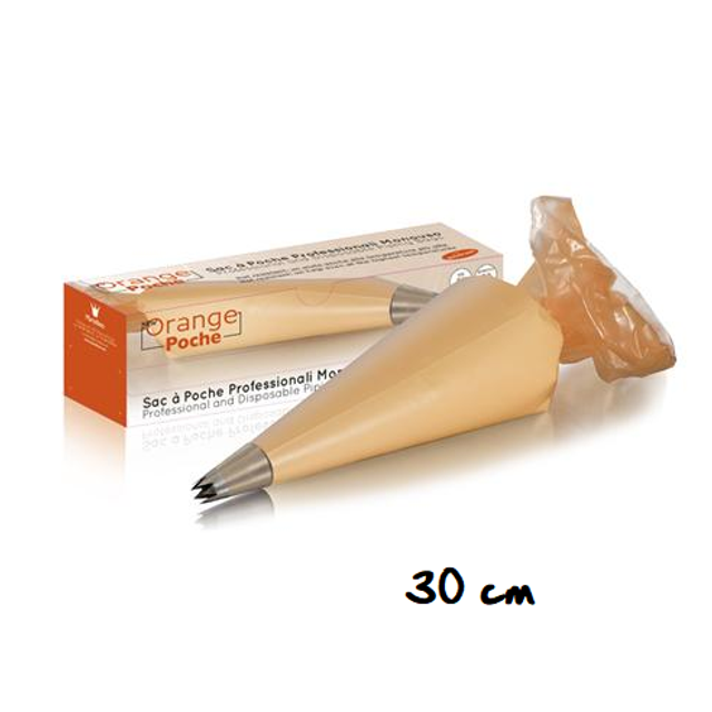 Obrázek produktu Sáčky jednorázové 30cm oranžové THERMO 100mikronů 80ks Martellato