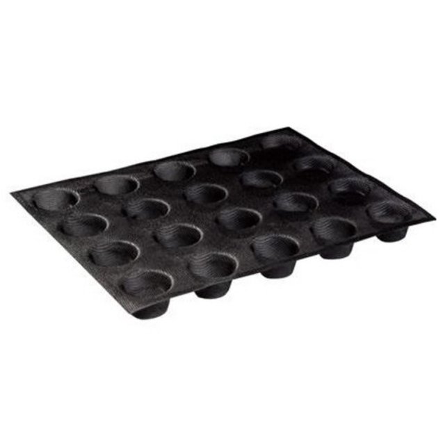 Obrázek produktu Forma silikon děrovaná: SADA KULATÁ 2x20ks korpusy, tartaletky, pálená pr.4,8cm v.2,2cm Martellato