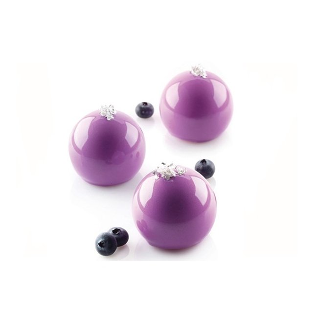 Obrázek produktu Forma silikon bílá: TRUFFLES 70 (koule) pr.52mm v.45mm 70ml Silikomart