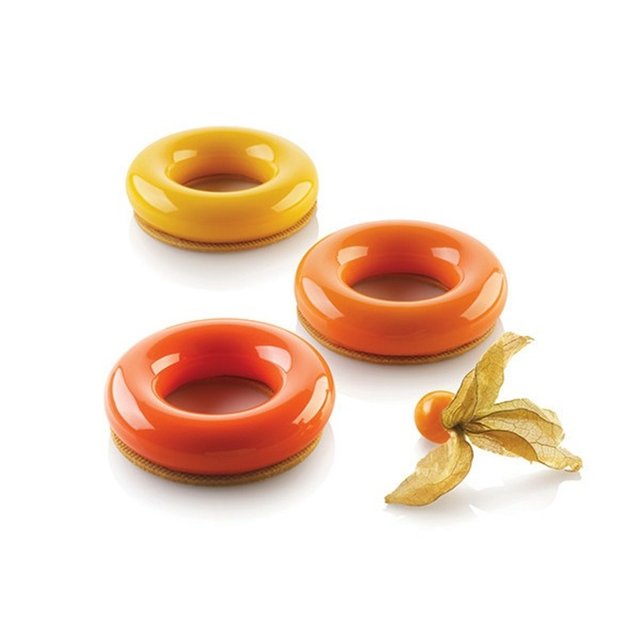Obrázek produktu Forma silikon bílá: PROMISE 65 pr.85mm v.20mm 65ml+vykrajovač Silikomart