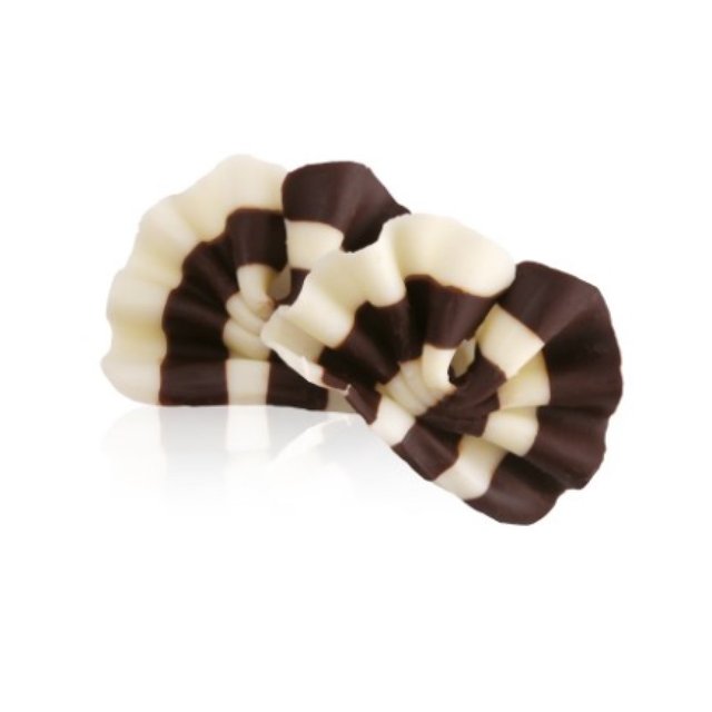 Obrázek produktu Dekor vějířky dvoubarevné forest shavings DUO 2,7x3,5cm 475ks DOBLA