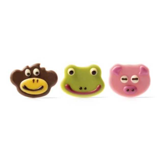 Obrázek produktu Dekor zvířátka MIX pr.5cm 108ks/krab. DOBLA