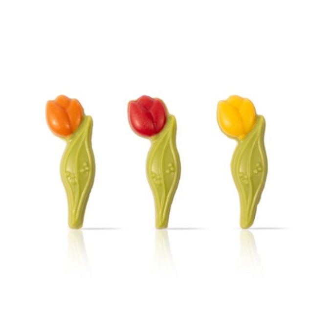 Obrázek produktu Dekor květiny tulipány 4,5x1,5cm 144ks/krab. DOBLA