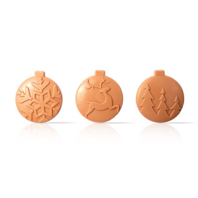 Obrázek produktu Dekor čokoládový Vánoční ozdoby 4cm 92ks DOBLA