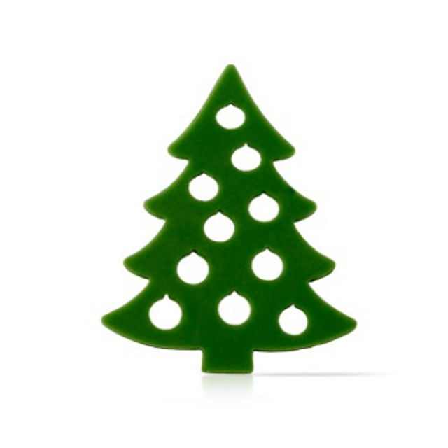Obrázek produktu Dekor vánoční stromeček 4x3,3cm 270ks DOBLA