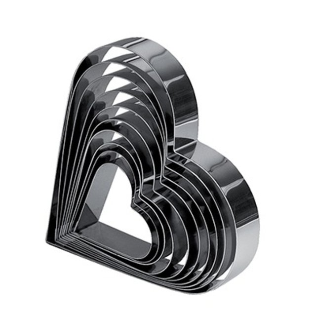 Obrázek produktu Ráfek nerez SRDCE 28,3x25,5cm v.5cm Martellato