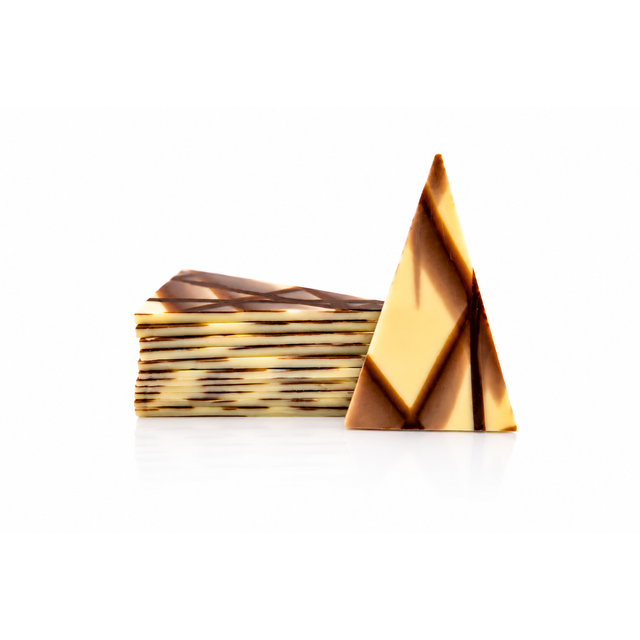 Obrázek produktu Dekor trojúhelník bílý melír JURA POINT 3,5x5,5cm 900g cca 448ks