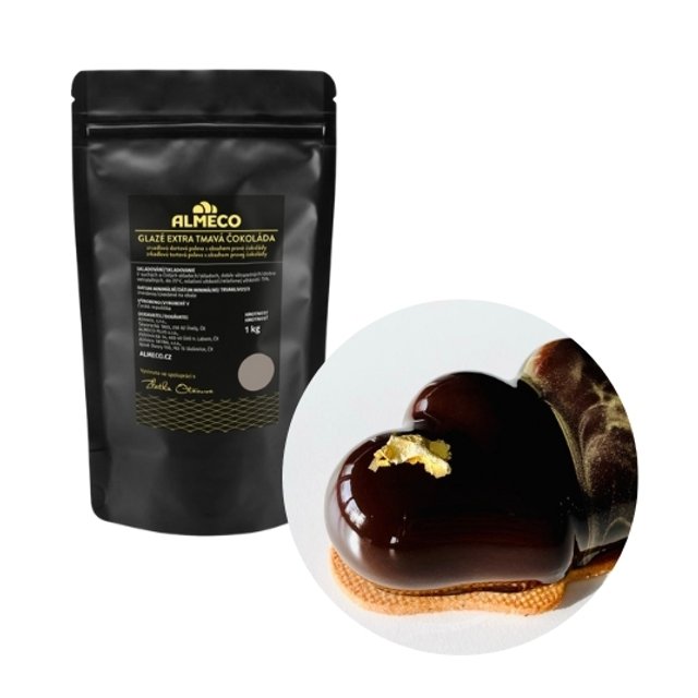 Obrázek produktu Glazé extra tmavá čokoláda ALMECO 15x 1 kg