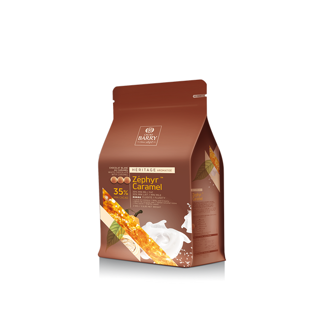 Obrázek produktu CB Čokoláda bílá s karamelem 35% ZÉPHYR 2,5kg