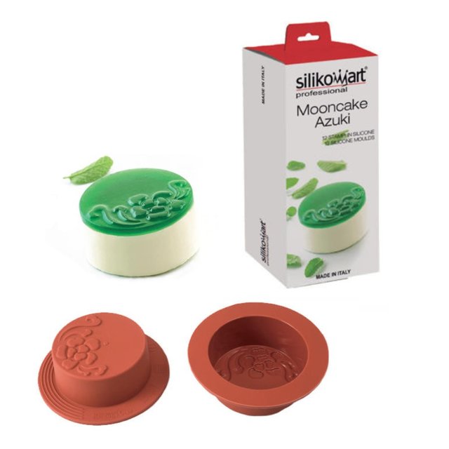 Obrázek produktu Forma silikon terakota: MOONCAKE AZUKI 12x 105 ml