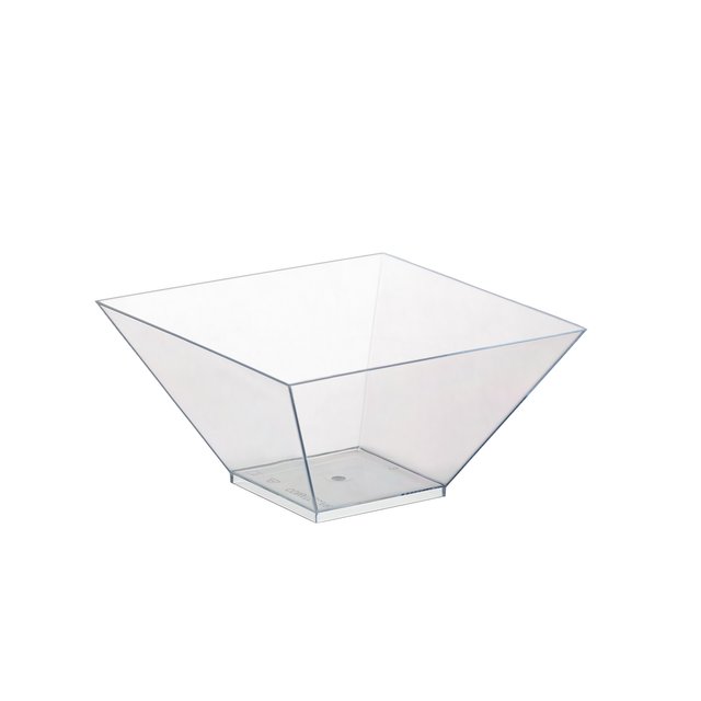 Obrázek produktu Miska hranatá plast 550 ml 13x13x7cm 100 ks doprodej