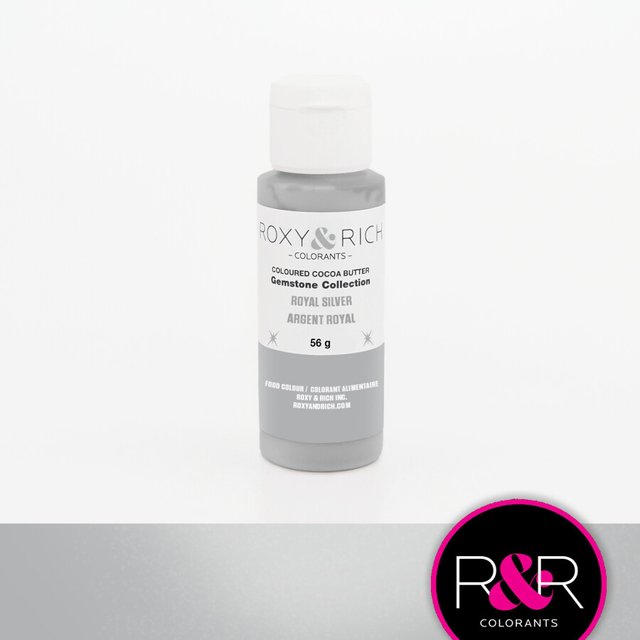 Obrázek produktu Kakaové máslo stříbrné třpytivé ROYAL SILVER 56g RR