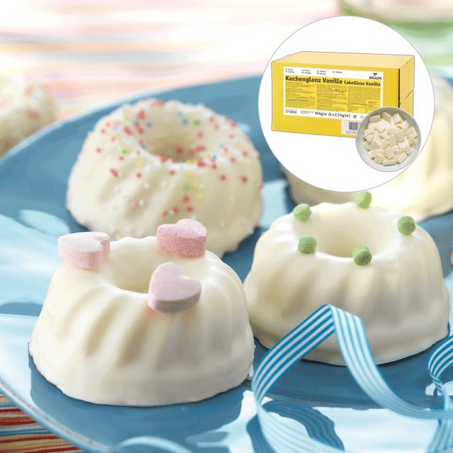 Obrázek produktu CakeGloss poleva vanilka plátky 10 kg BRAUN
